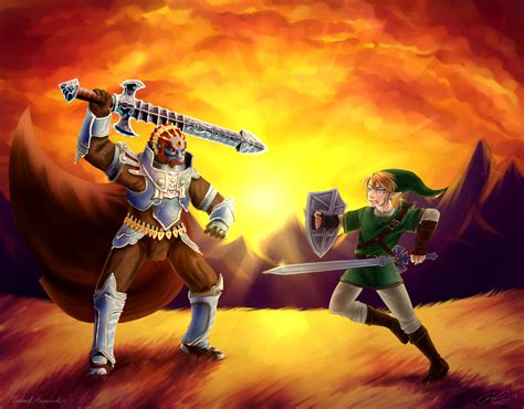 Collab Ganondorf Vs Link By Framtiden On Deviantart