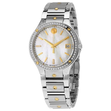 Movado Se Quartz Diamond Mother Of Pearl Dial Ladies Watch 0607517 885997376952 Watches Se