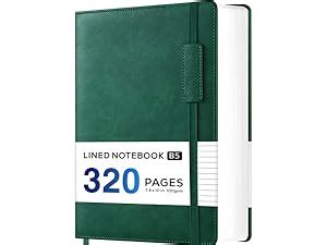 NIRMIRO A4 Lined Notebook Large A4 Notepad Note Book Hardback With 320