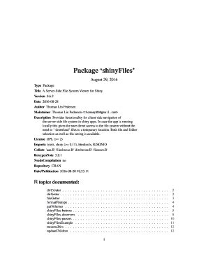 Fillable Online Cran R Project Package Shinyfiles Fax Email Print