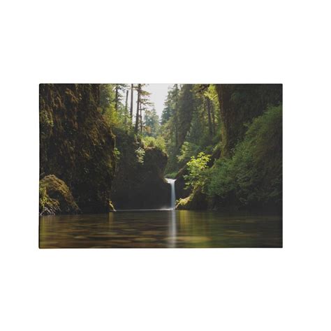 Quadro Tela Canvas Lago Cachoeira Verde Paisagem Sala Shopee Brasil