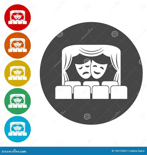 Theater Logo Theater Icon Stock Vector Illustration Of Classic