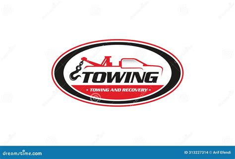 Illustration Vector Graphic Of Towing Truck Service Logo Design