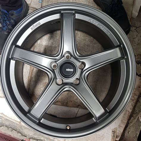 Konig Neoform Matte Grey X Rims Car Accessories Tyres Rims