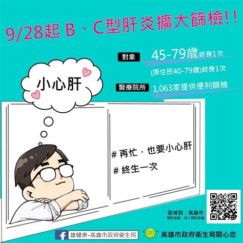 B、c肝免費篩檢 對象擴大為45歲至79歲｜消化系統｜科別｜元氣網