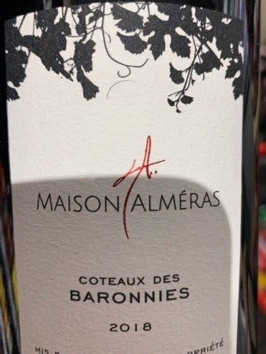 2019 Maison Alméras Coteaux des Baronnies Vivino US