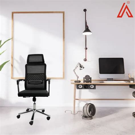 Mesh Adhunika Black High Back And Net Back Office Chair At Rs 5330 In