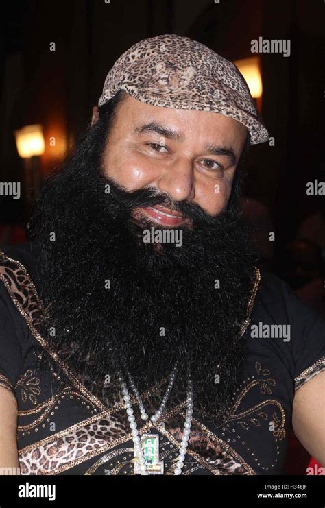 Dera Sacha Sauda (DSS) spiritual head Gurmeet Ram Rahim Singh during music launch the film MSG ...