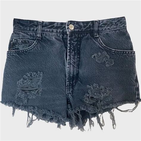 Bongo Shorts Vintage Bongo Jean Shorts Womens Black Wash