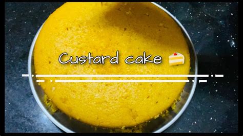 Custard Cake Eggless Vanilla Custard Cake Youtube