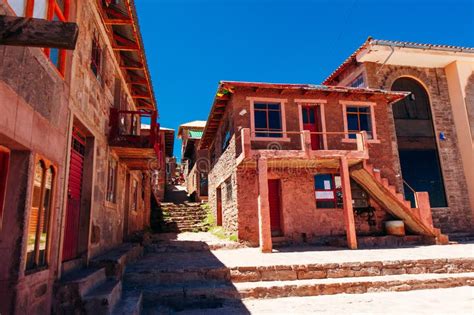 Village on Taquile Island, Lake Titicaca, Peru Editorial Image - Image ...