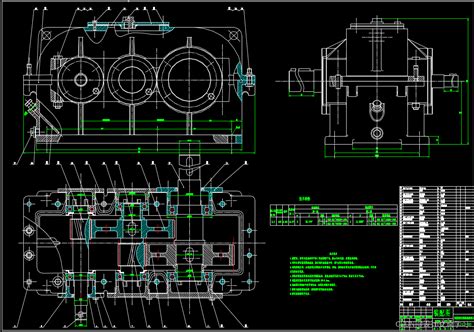 二级减速器课程设计（说明书cad图纸sw三维）二级斜齿圆柱齿轮减速器cad Csdn博客