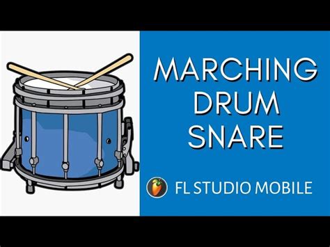 Marching Snare Drum Drawing