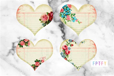 20 Free Vintage Printable Hearts Free Pretty Things For You