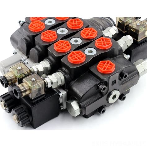 Sd8 Solenoid And Joystick 3 Spool Sectional Directional Valve Boxinhuasheng Hydraulic