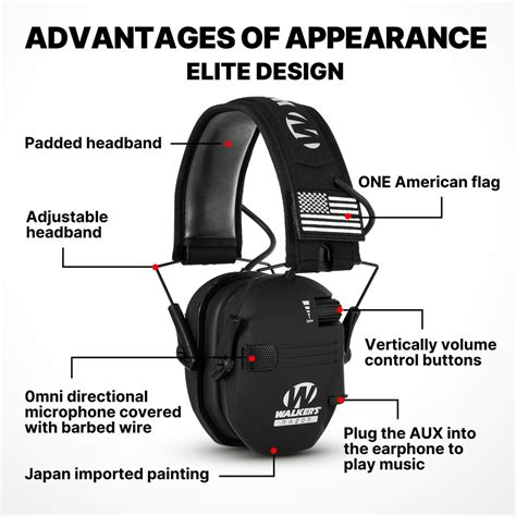 Shooting Ear Protective Safety Earmuffs Noise Reduction Electronic