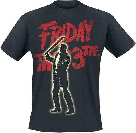 Friday The 13th T Shirt Jason Voorhees Official Mens Black