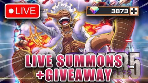 Ex GEAR 5 LUFFY LIVE Summons Gear 5 Account Giveaway One Piece