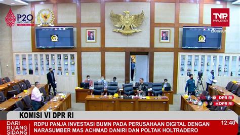 Live Streaming Rdpu Komisi Vi Dpr Ri Youtube