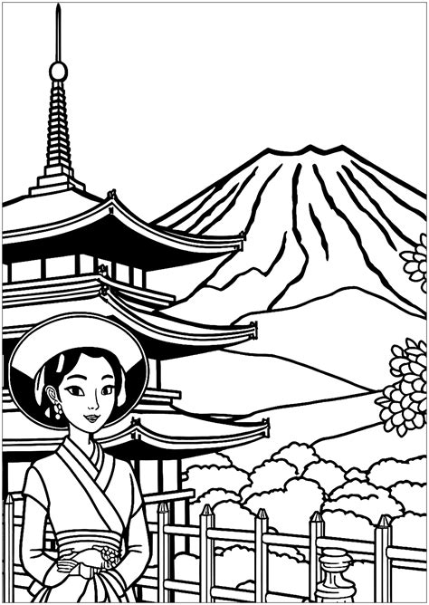 Dibujo De Japon Para Colorear Dibujosnet Images Porn Sex Picture