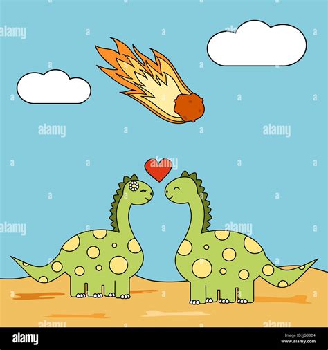 Dinosaur extinction meteor Stock Vector Images - Alamy