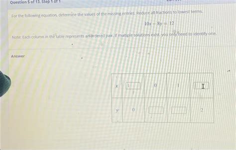 Solved For The Following Equation Determine The Values Of Chegg