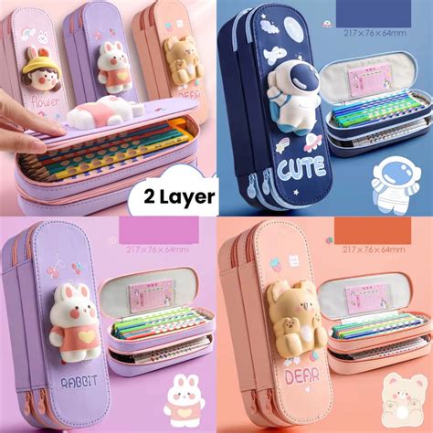 Jual Kotak Pensil Boneka Squishy 3d Pencet Tempat Pensil Hardcase