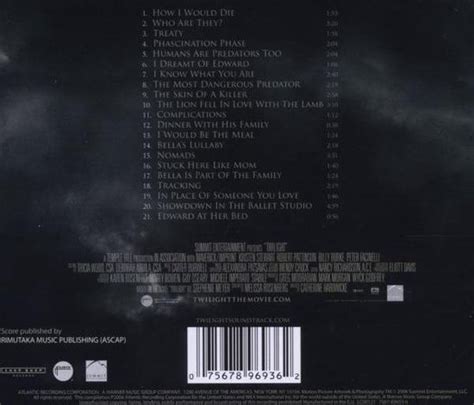 Twilight The Score Original Soundtracks Carter Burwell CD Album