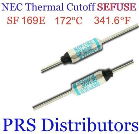 SF169E SEFUSE Cutoffs NEC Thermal Fuse 172C 341 6F 250V 10A New USA