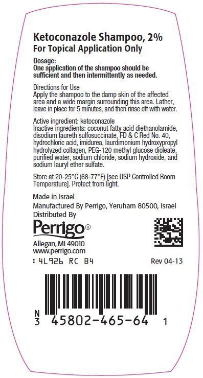 Ketoconazole Shampoo - FDA prescribing information, side effects and uses