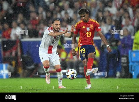 COLOGNE L R Giorgi Kochorashvili Of Georgie Lamine Yamal Of Spain