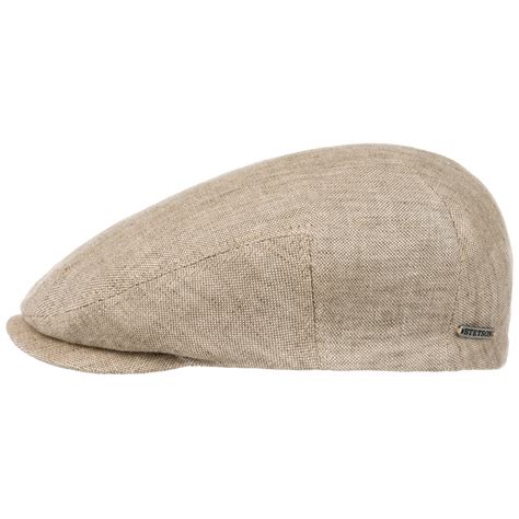 Casquette Plate Canari Lin Beige Stetson R F Chapellerie Traclet