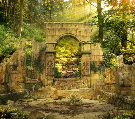 Ruins in forest. by utan77 on DeviantArt