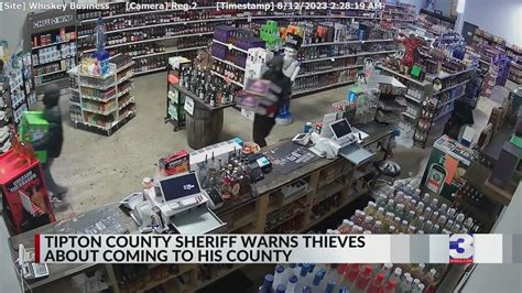 Tipton County Sheriff Warns Thieves About Coming To His County