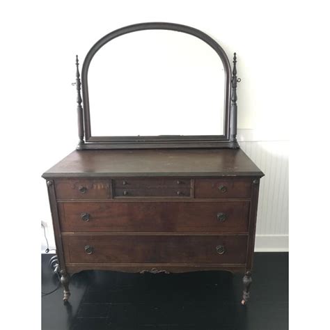 1940s Mahogany Dresser And Vanity Mirror Chairish