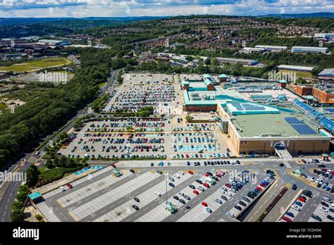 Aerial Image Of Meadowhall One Of The Largest Shopping Malls In The Uk