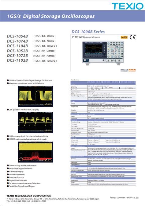 PFR-100 Series - TEXIO TECHNOLOGY CORPORATION. - dot B