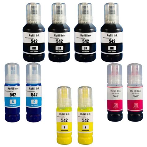 Epson 542 Ink Bottles Combo Pack Of 10 89 90