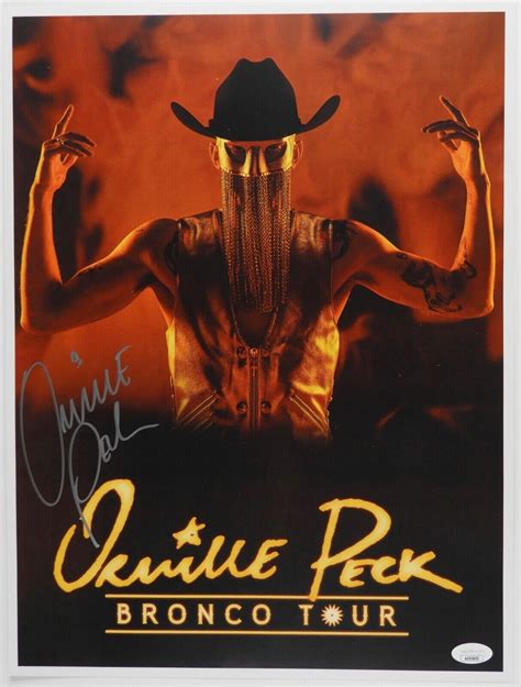 Orville Peck Signed Jsa Autograph X Bronco Tour Lithograph Vip