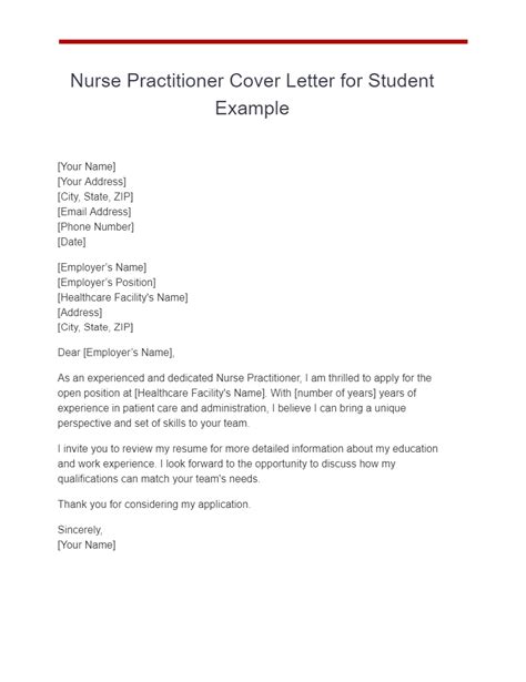 Nurse Practitioner Cover Letter 18 Examples Pdf Tips