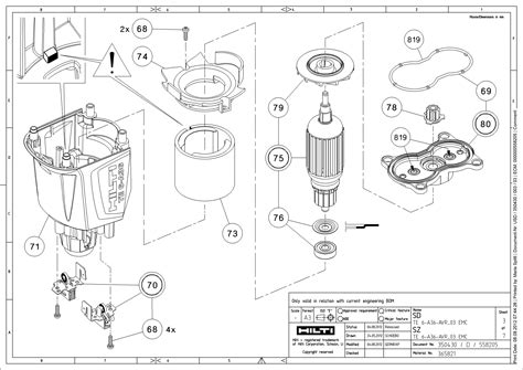 Hilti TE 50 Parts Diagram