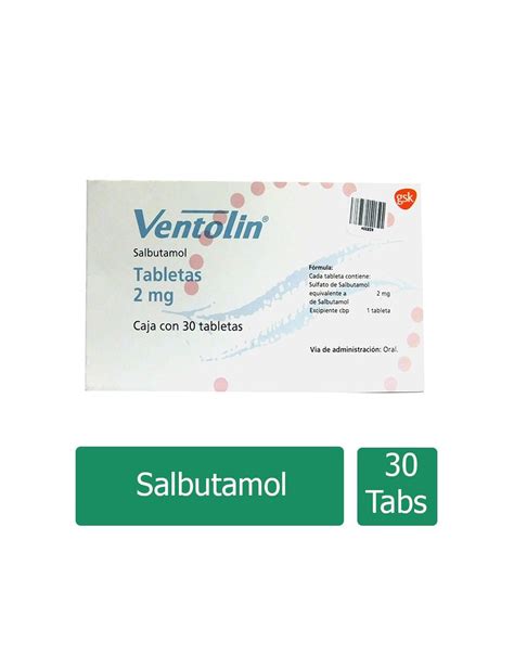 Precio Ventolin Mg Con Tabletas Farmalisto Mx