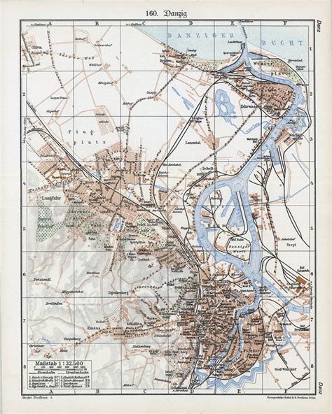 Gdańsk Map, Map of Gdańsk, Map of Old Gdańsk, Danzig Map, Map of Danzig ...