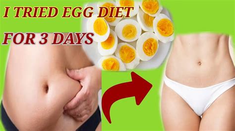 Lose Belly Fat For 3 Days With Egg Diet Youtube