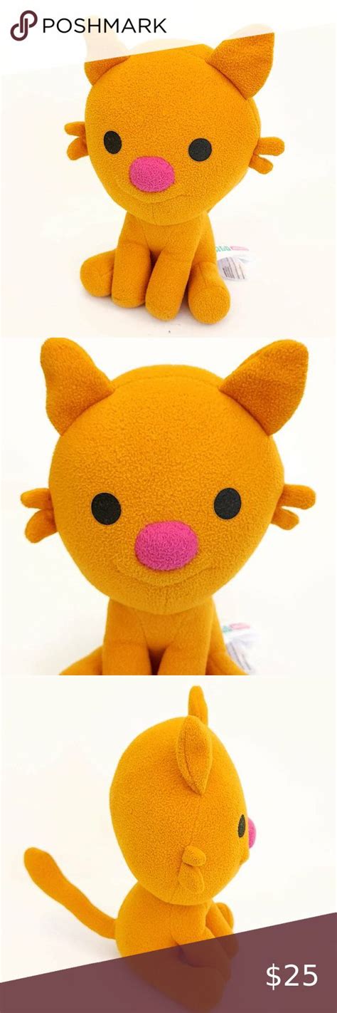 Genuine Sago Mini Plush Jinja The Orange Cat Sitting Pink Nose Cartoon 8" Tall in 2023 | Orange ...