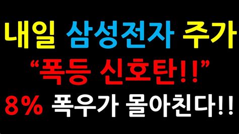 내일 삼성전자 주가“폭등 신호탄”8 폭우가 몰아친다 증시전망한국주식미국주식삼성전자 주가 전망삼성전자우삼성전자