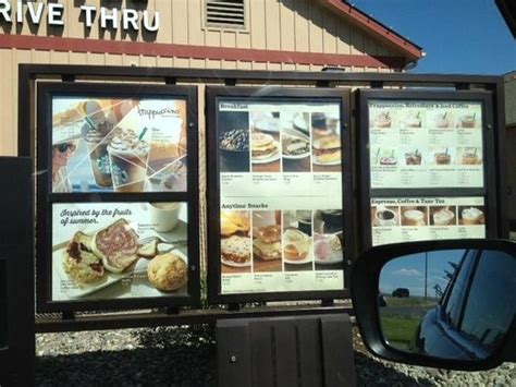 Starbucks Drive Thru Menu Board