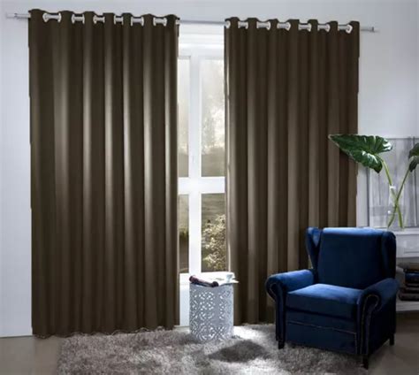 Cortina Blackout Blecaute Pvc Corta Luz 1 80 X 2 80 Sala Cor Marrom