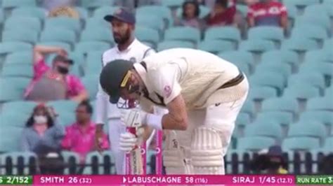 Cricket Australia Vs India Test Match Marnus Labuschagne Fixes His