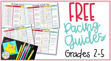 Save Time With FREE Pacing Guides For Grammar Writing Reading And